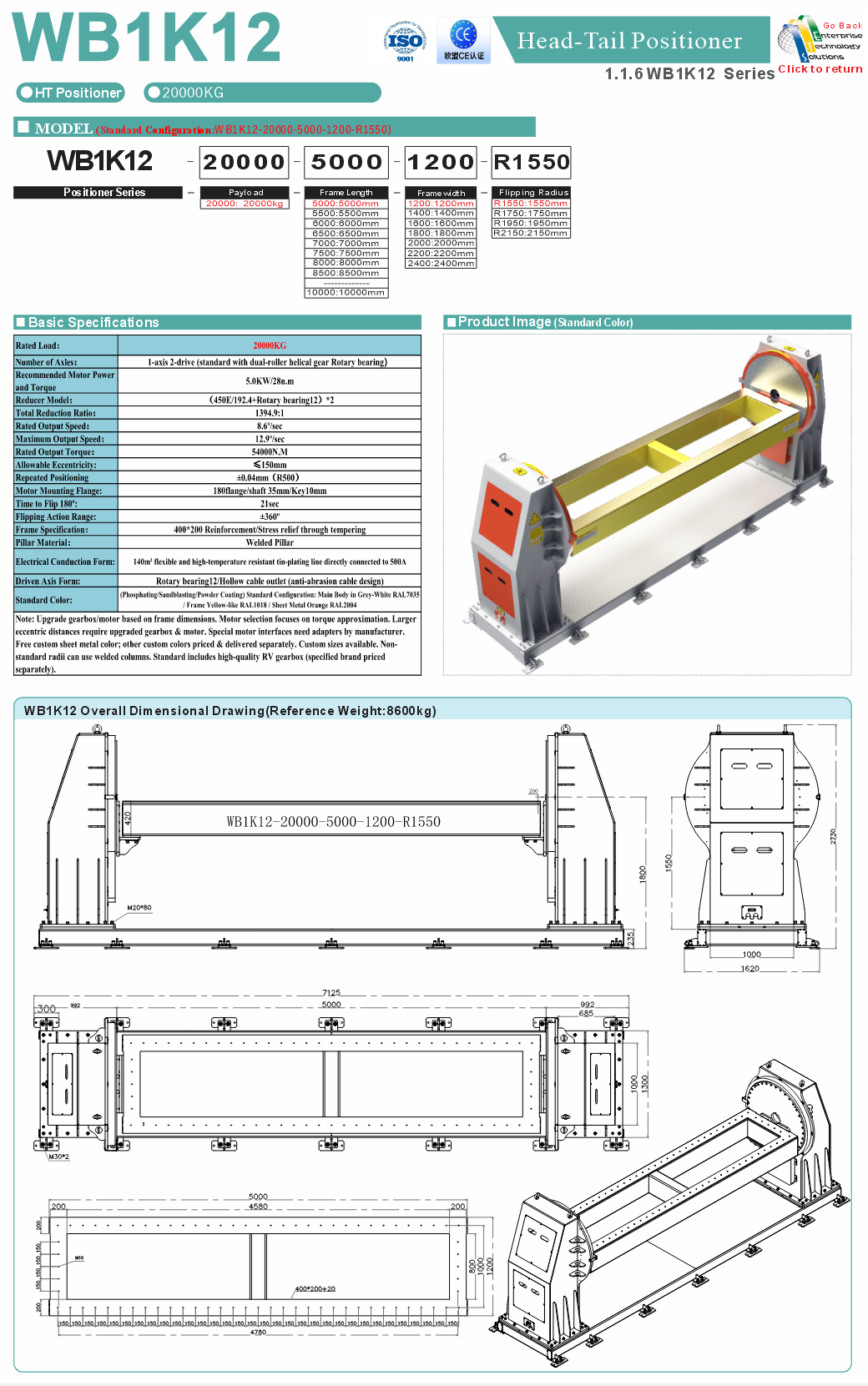 WB1K12 specifications