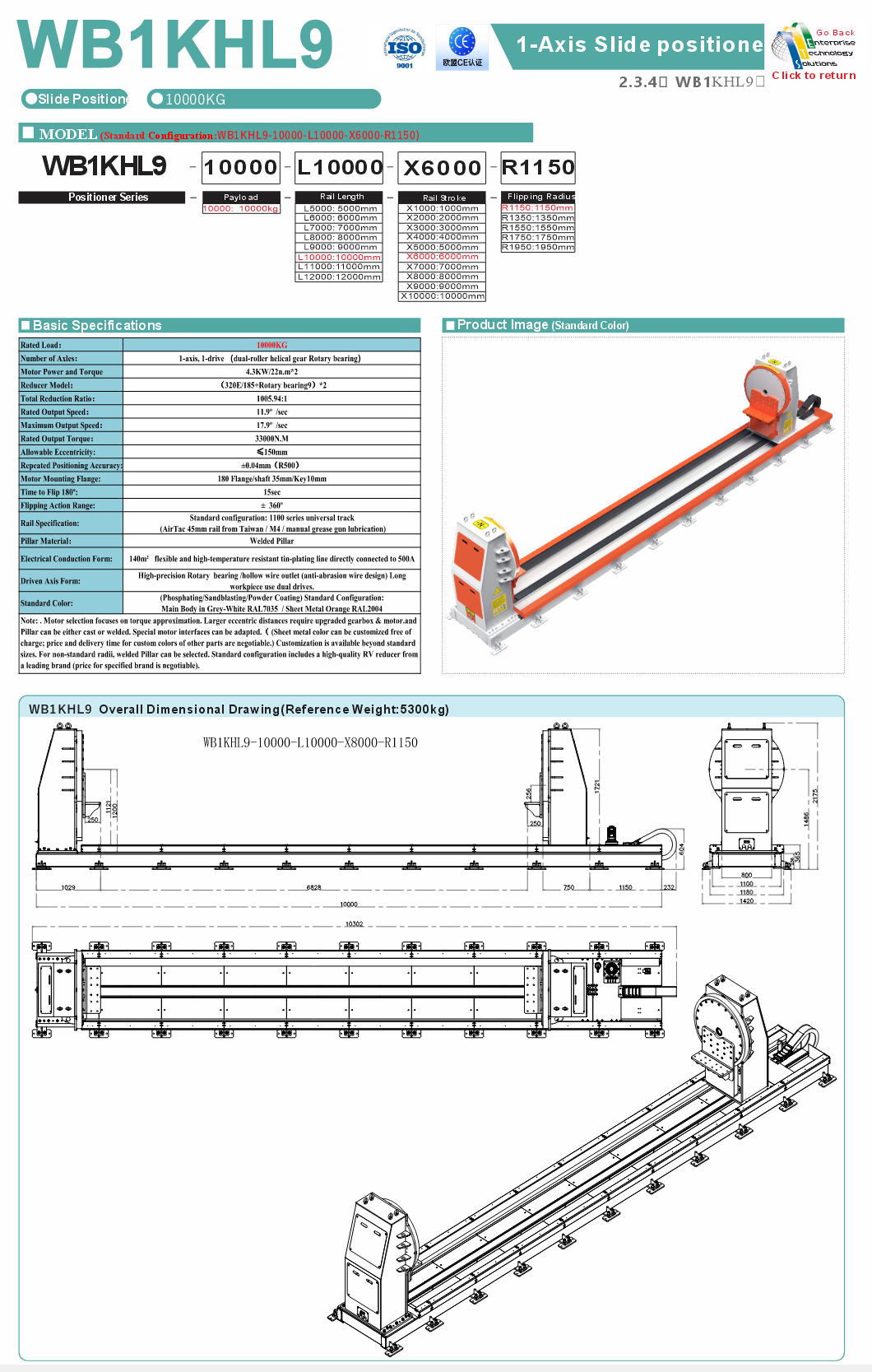 WB1KHL9 specifications