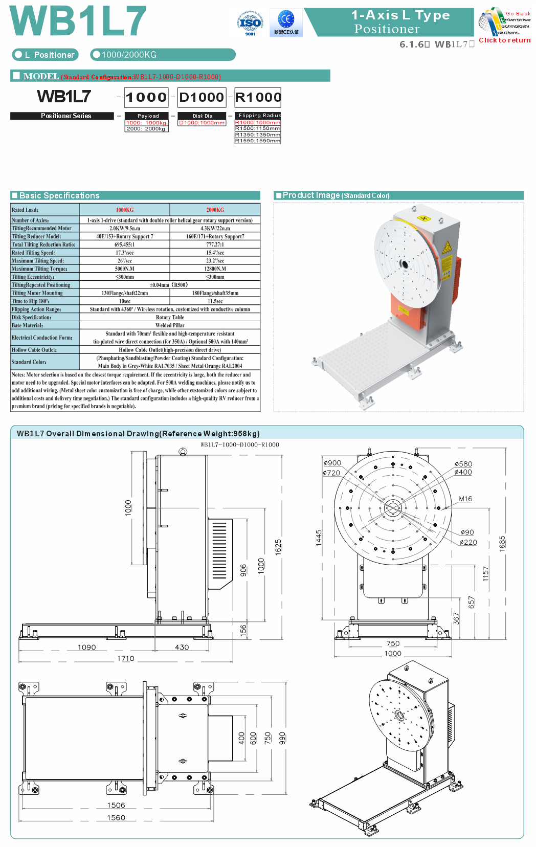 WB1L7 specifications