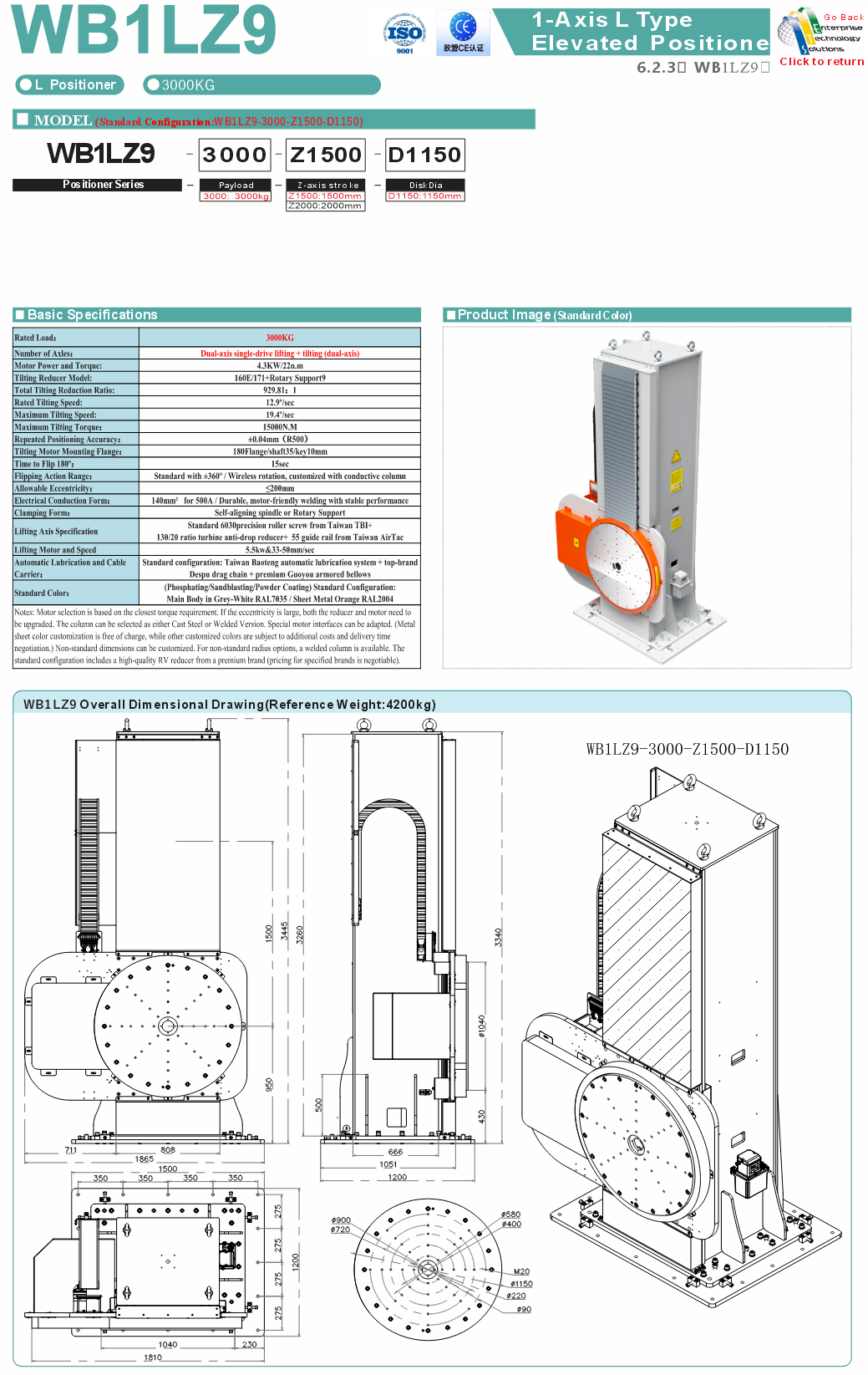 WB1LZ9 specifications