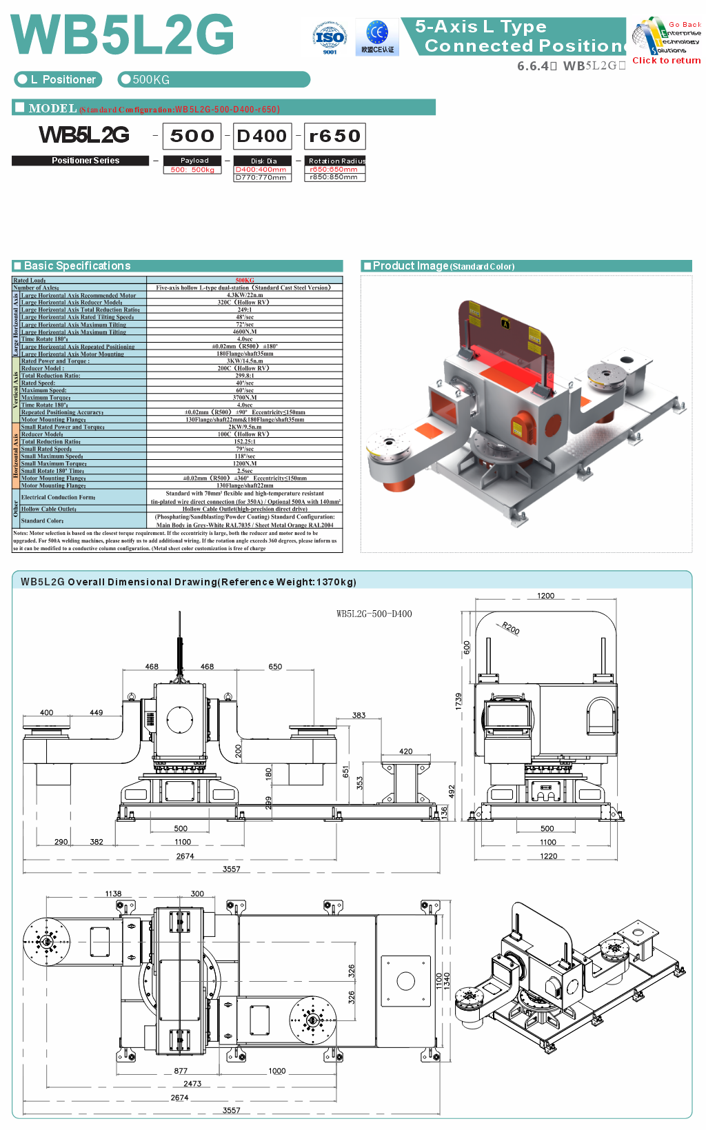 WB5L2G specifications